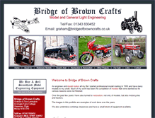 Tablet Screenshot of bridgeofbrowncrafts.co.uk